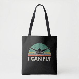 Tote Bag Natation Je Peux Voler Drôle Cadeaux De Natation