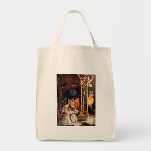TOTE BAG NATIVITÉ AVEC ANGELS - MAGIE DE NOËL (Devant)