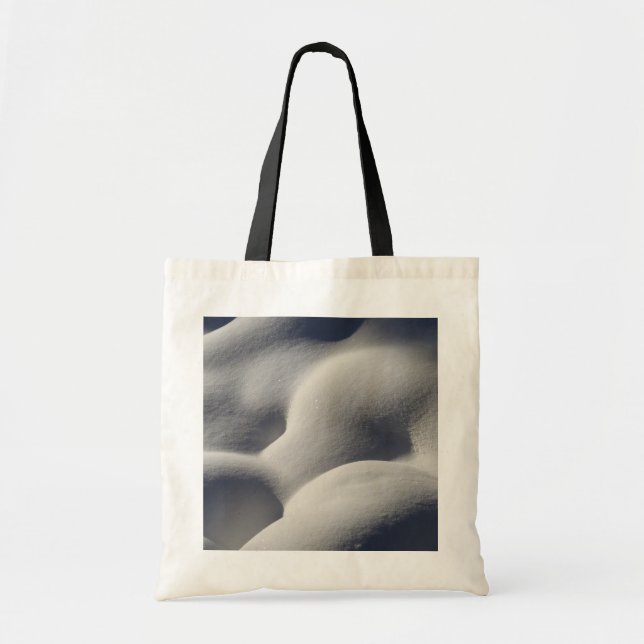 Tote Bag Nature Abstraite des monticules de neige mousseuse (Devant)