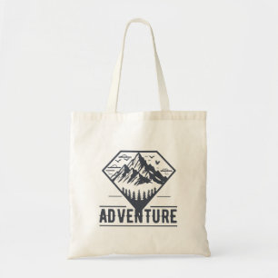 Tote Bag Nature géométrique moderne Montagnes Aventure