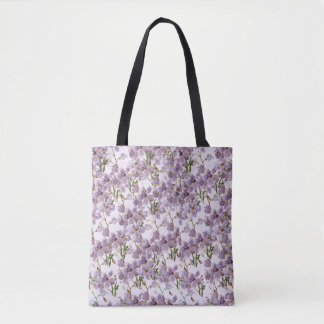Tote Bag Nature-Inspired Purple Flower Tote