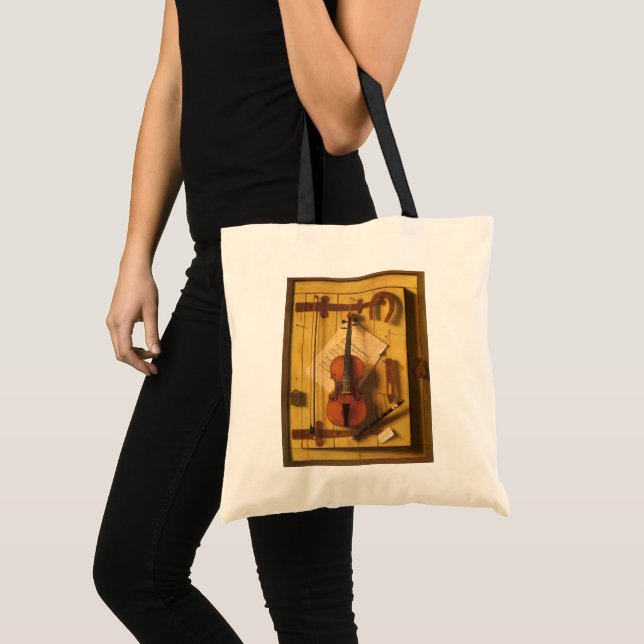 Tote Bag Nature morte au violon et partitions de William Ha (Devant (produit))