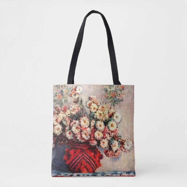 Tote Bag Nature morte aux Chrysanthèmes de Claude Monet (Devant)