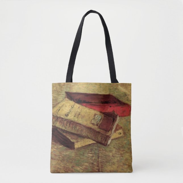 Tote Bag Nature morte avec trois livres par Vincent van Gog (Devant)