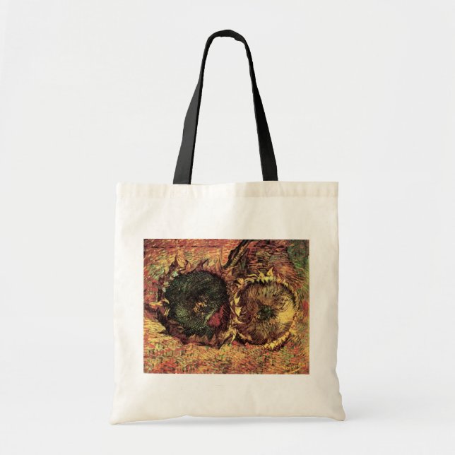 Tote Bag Nature morte Deux tournesols coupés par Vincent va (Devant)