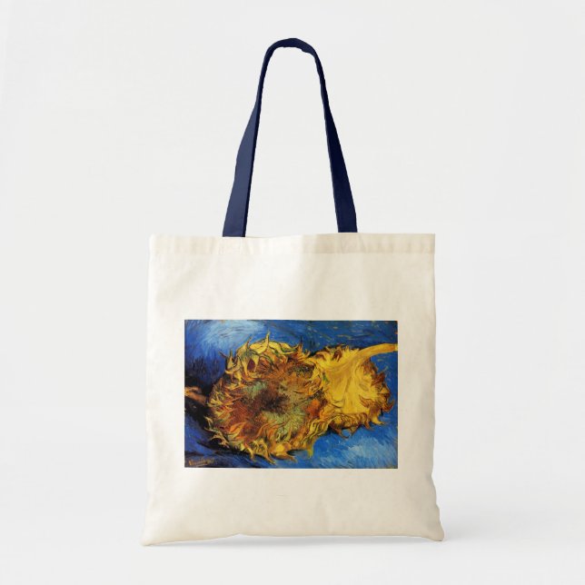 Tote Bag Nature morte Deux Tournesols coupés par Vincent va (Devant)