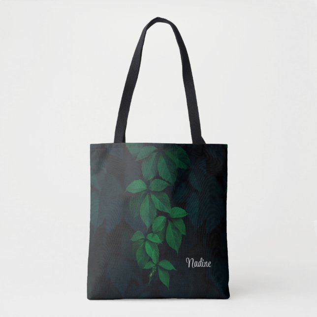 Tote Bag Nature personnalisée Feuilles botaniques (Devant)