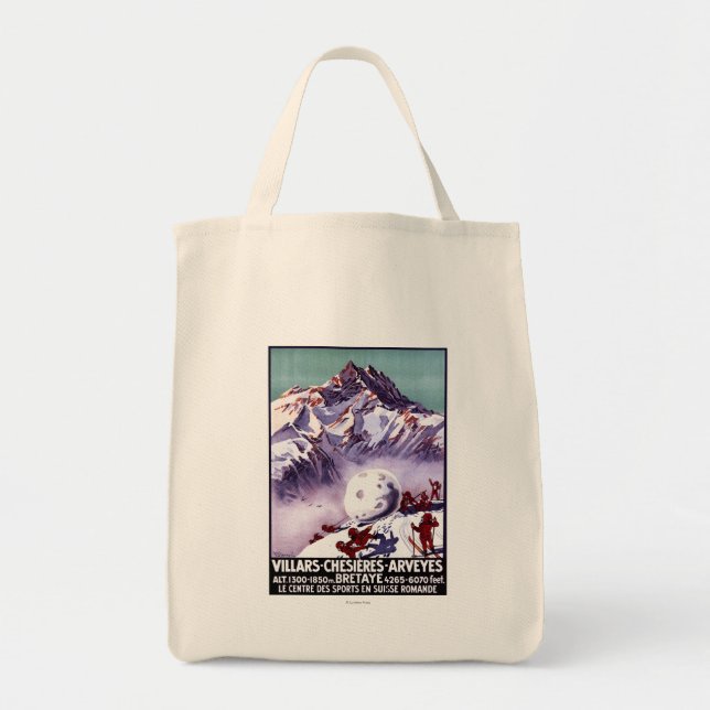 Tote Bag Naughty Gnomes Fabriquant une affiche de balle de  (Devant)