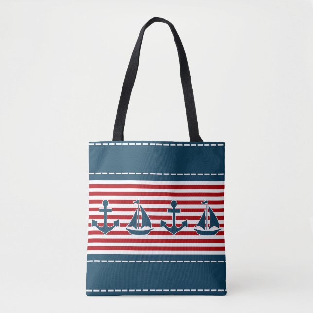 Tote Bag Nautical design (Devant)