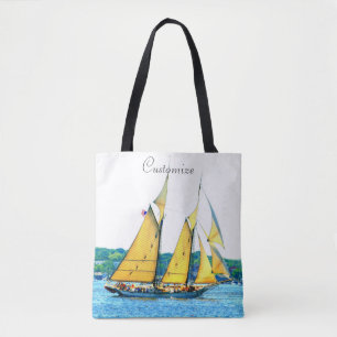 Tote Bag navigation de schooners du Maine