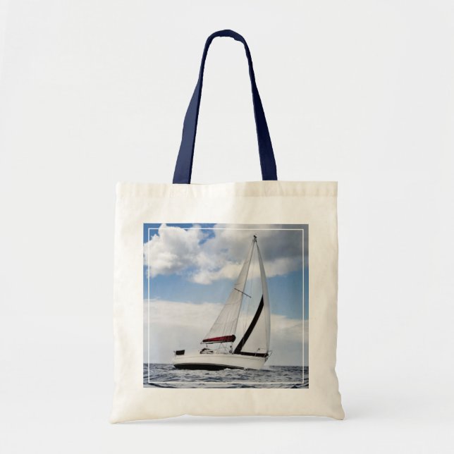 Tote Bag Navigation de yacht en mer ouverte (Devant)