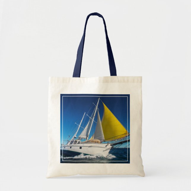 Tote Bag Navigation d'océan dans un yacht (Devant)