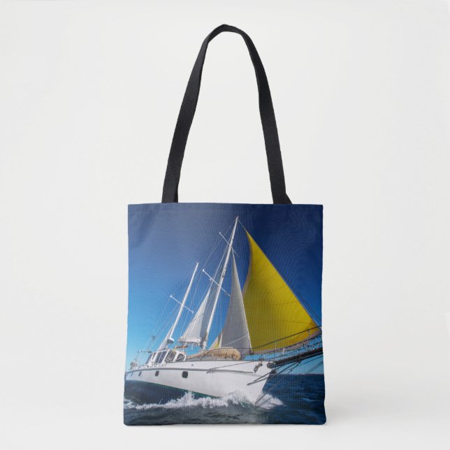 Tote Bag Navigation d'océan dans un yacht (Devant)