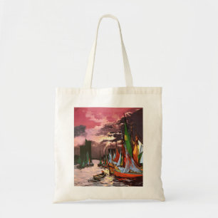 Tote Bag Navires dans le port de La Rochelle Art