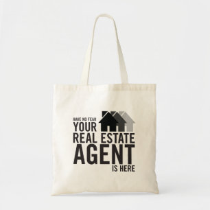 Tote Bag N'ayez aucun vrai slogan d'agent immobilier de