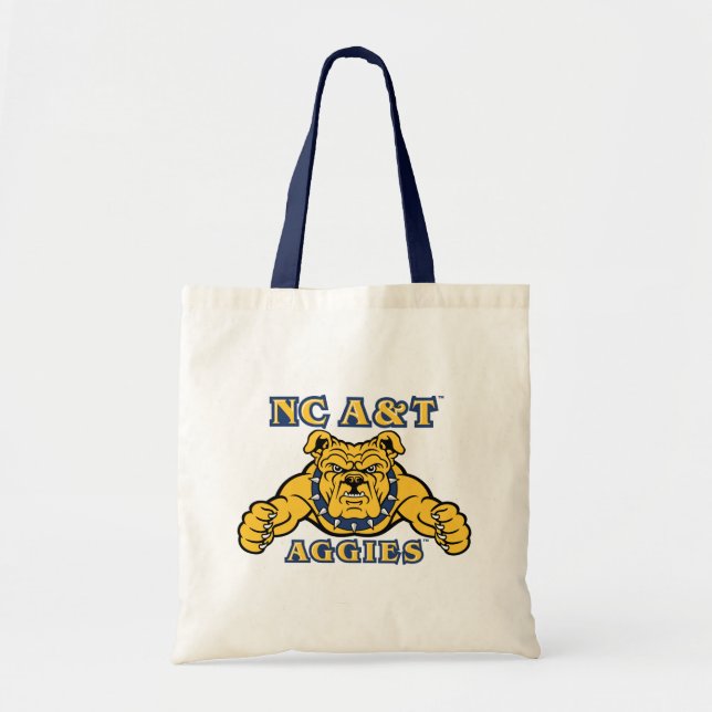 Tote Bag NC A&T Agences | Aggie Bulldog (Devant)