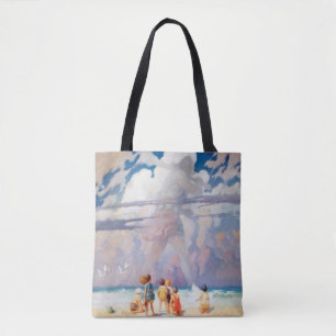 Tote Bag NC Wyeth Le littoral de la plage de l'artisanat gé