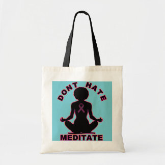Tote Bag Ne détestez pas méditent conscience de cancer du