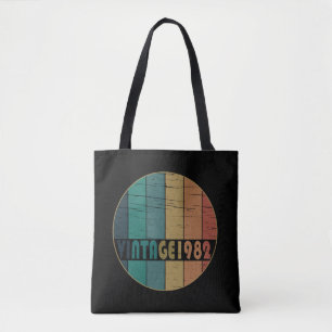 Tote Bag Né en 1982 anniversaire vintage