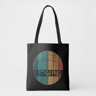 Tote Bag Né en 1983 anniversaire vintage