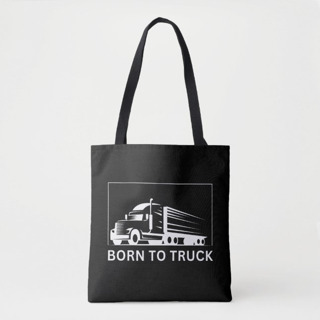 Tote Bag Né en camion (blanc) (Devant)