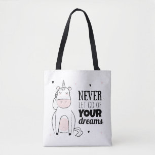 Tote Bag Ne laissez jamais vont de vos rêves