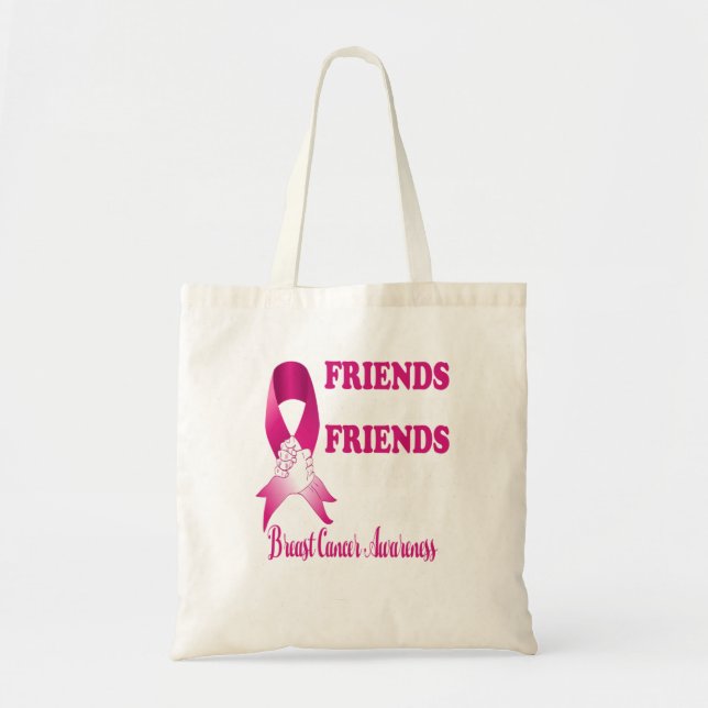 Tote Bag Ne laissez pas les amis combattre seul le cancer d (Devant)