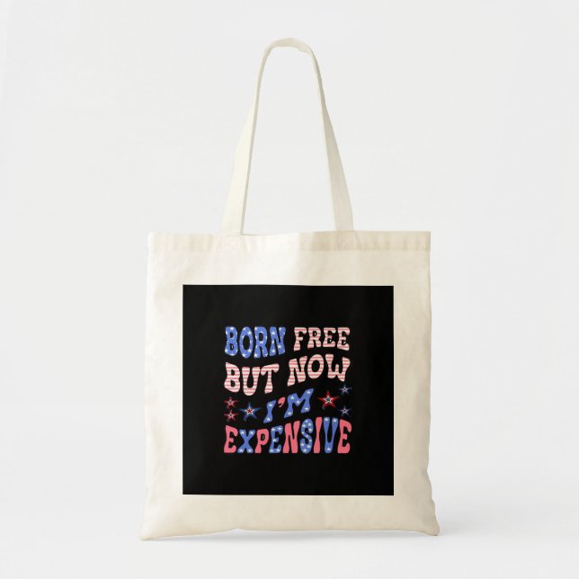 Tote Bag Né libre mais maintenant je suis cher Sloth (Devant)