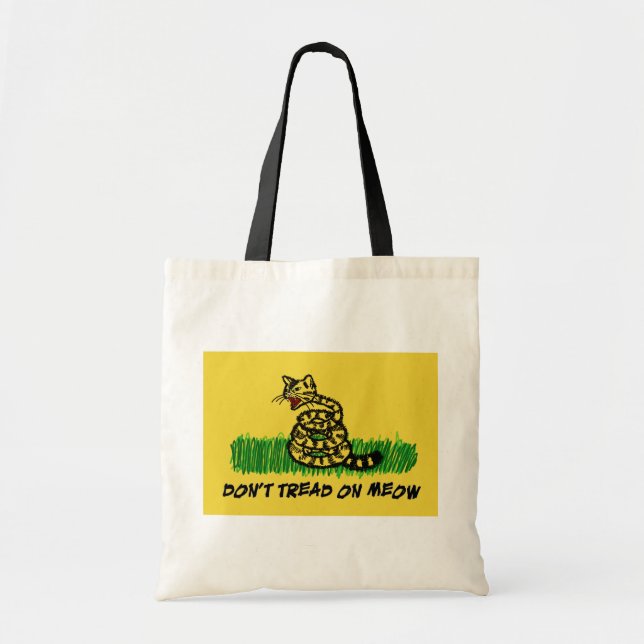 Tote Bag Ne marchez pas sur le Meow (Devant)