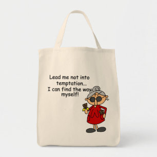 Tote Bag Ne Me Menez Pas Dans Un Humour De Tentation