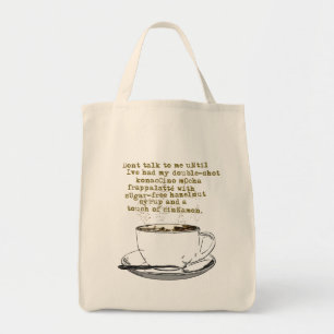 Tote Bag Ne parlez pas de café nécessaire