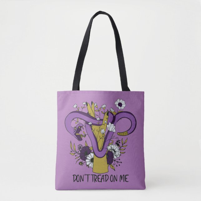 Tote Bag Ne Pas Tourner Sur Moi Feministe (Devant)