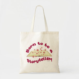 Tote Bag Né Pour Être Conteur Écrire Épique Logo Art