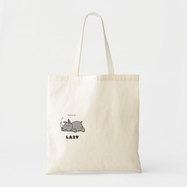 Tote Bag Né pour être paresseux (Devant)