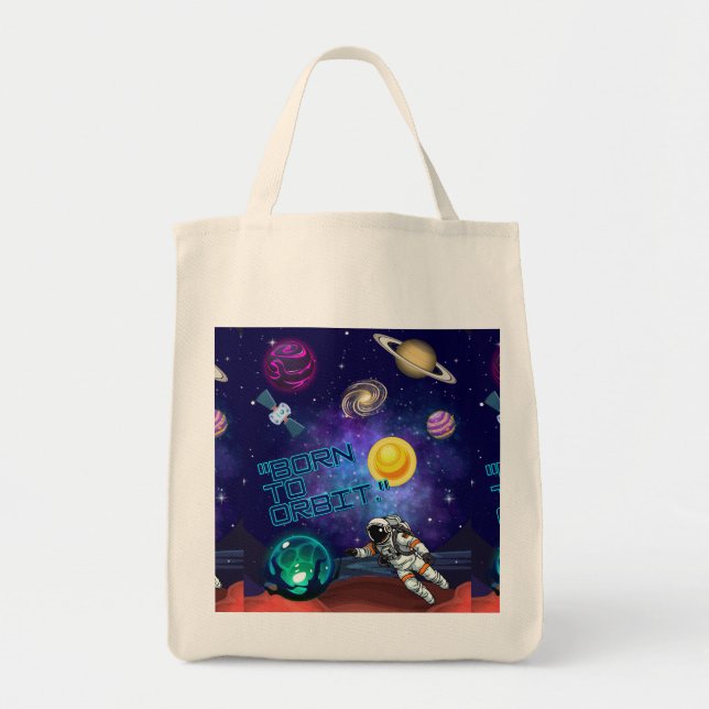 TOTE BAG NÉ POUR ORBITER  (Devant)