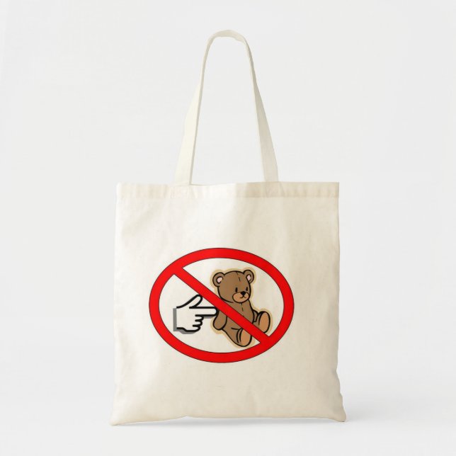 Tote Bag Ne poussez pas l'ours Fourre-tout (Devant)