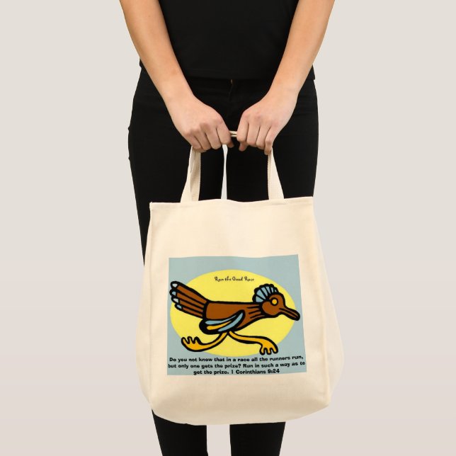 Tote Bag Ne savez-vous pas que dans une course tous les cou (Devant (produit))