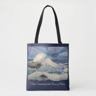 Tote Bag Ne sous-estimez jamais la puissance de la vague