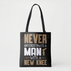 Tote Bag Ne Sous-Estimez Jamais Un Homme Avec Un Nouveau Re