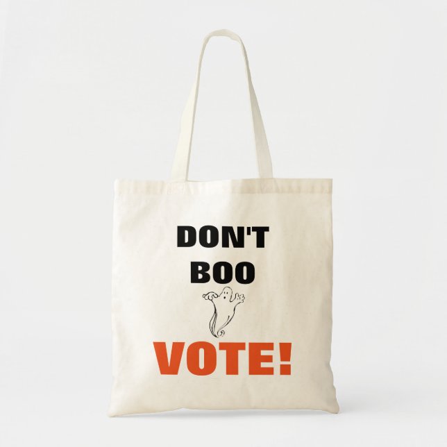 Tote Bag Ne votez pas Boo ! - 1 Fourre-tout budgétaire (Devant)