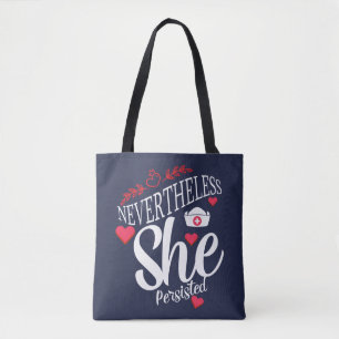 Tote Bag Néanmoins, Elle A Persisté