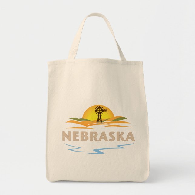 Tote Bag Nebraska États-Unis d'Amérique (Devant)