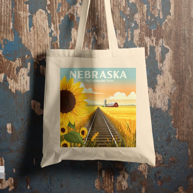 Tote Bag Nebraska vintage (Créateur téléchargé)