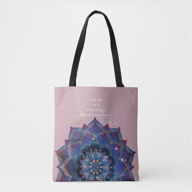 Tote Bag Nebula Bloom | Mandala (Devant)