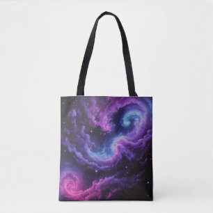 Tote Bag Nébuleuse de galaxie cosmique Conception d'art spa