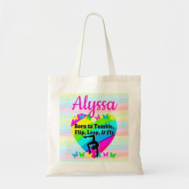 TOTE BAG NÉE POUR ÊTRE UNE REINE DE TUMBLING (Devant)