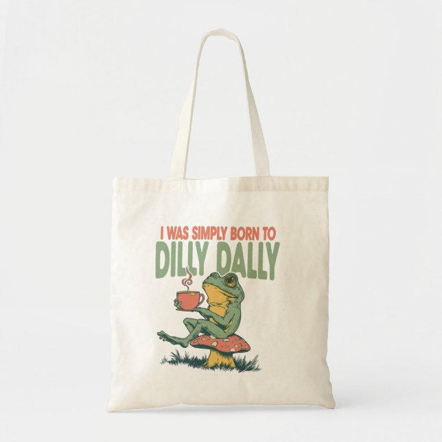 Tote Bag Née pour lambiner (Devant)