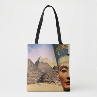 Tote Bag Nefertiti Akhenaten & Pyramides
