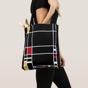 Tote Bag Négatif "Trafalgar Carré" de Mondrian d'art Abst