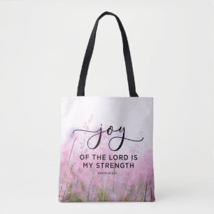Tote Bag Néhémie 8:10 La joie du Seigneur est ma force